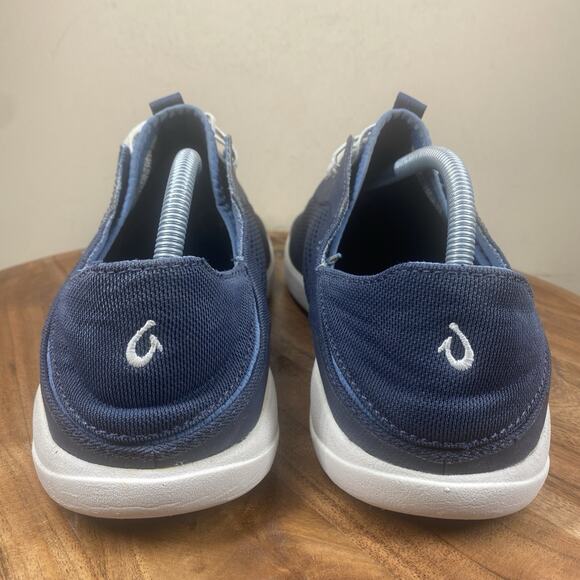 OluKai Moku Pae Mens Navy Blue Size 11 Slip On Boat Shoes 10472-DE18 main image 4
